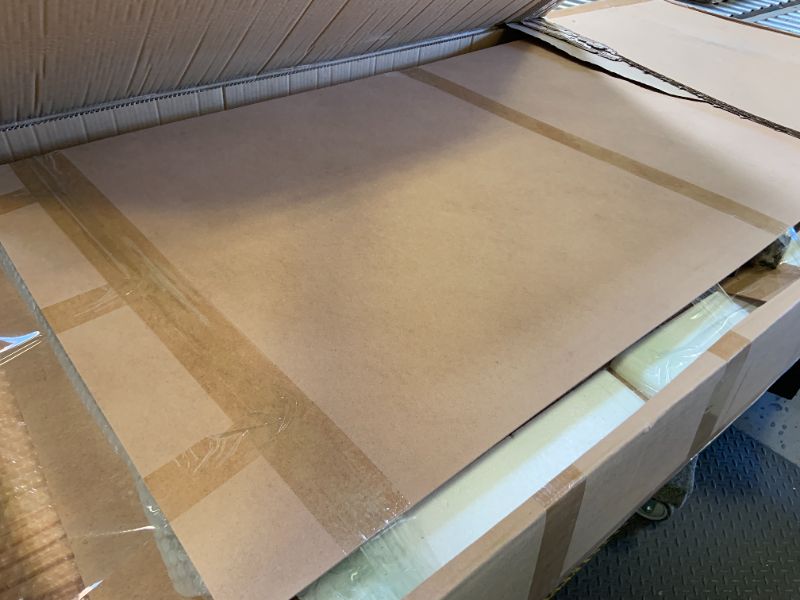 Photo 1 of KunAndPeng Stylish Solid Wood Office Desk with Sturdy Metal Base - Durable Executive Computer Desk or Dining Table in Multiple Sizes - Perfect for Home Office and Work Environments(Tan70.87in)