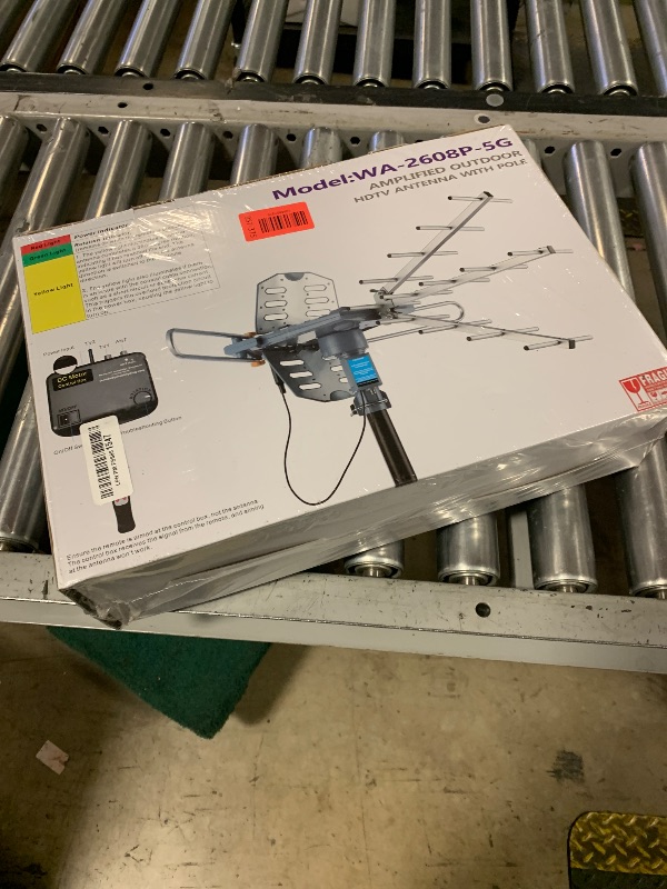 Photo 1 of PBD Digital Outdoor TV Antenna, 150 Miles Range, 360° Rotating Directional Motor with Remote Control, Dual TV Support, Mounting Pole, 40FT RG6 Cable, UHF/VHF Reception