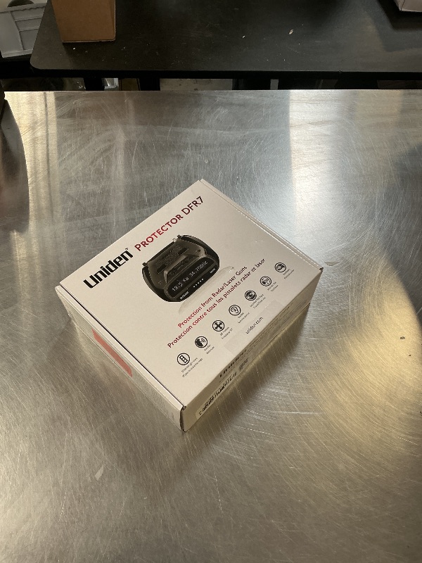 Photo 1 of Uniden DFR7 Super Long Range Wide Band Laser/Radar Detector, Built-in GPS w/Mute Memory, Voice Alerts, Red Light & Speed Camera Alerts, OLED Display, Black