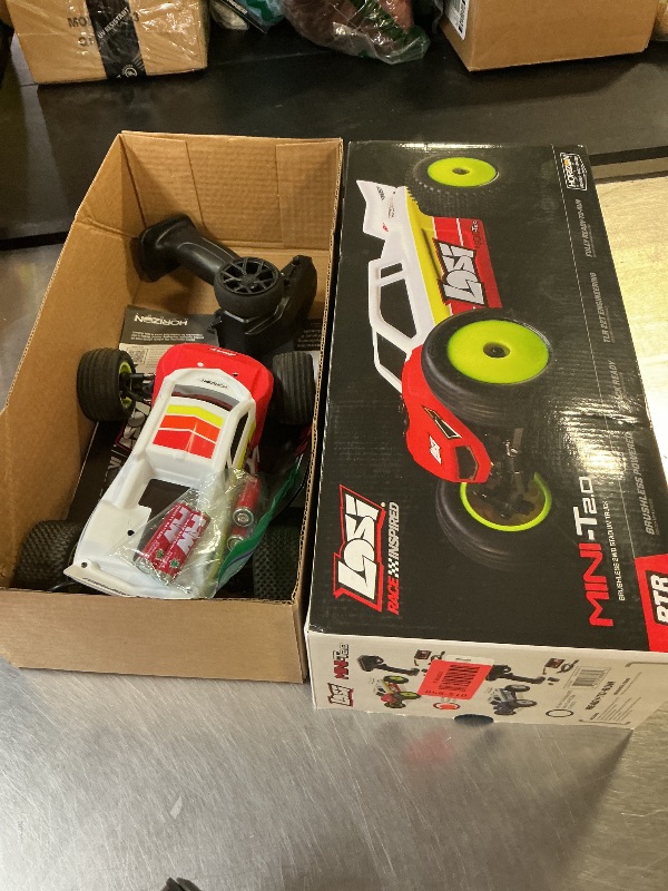 Photo 1 of Losi 1/18 Mini-T 2.0 2S 2 Wheel Drive RTR Brushless Stadium Truck Battery & Charger Included Red LOS-1056T1