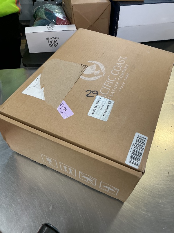 Photo 1 of Pacific Coast Goose Feather Down Comforters Queen Size, 100% Cotton Extra Fluffy White Duvet Insert, Soft, Breathable, All Season Hotel Luxury Bedding Comforters, 8 Corner & Center Loops (90"x90")