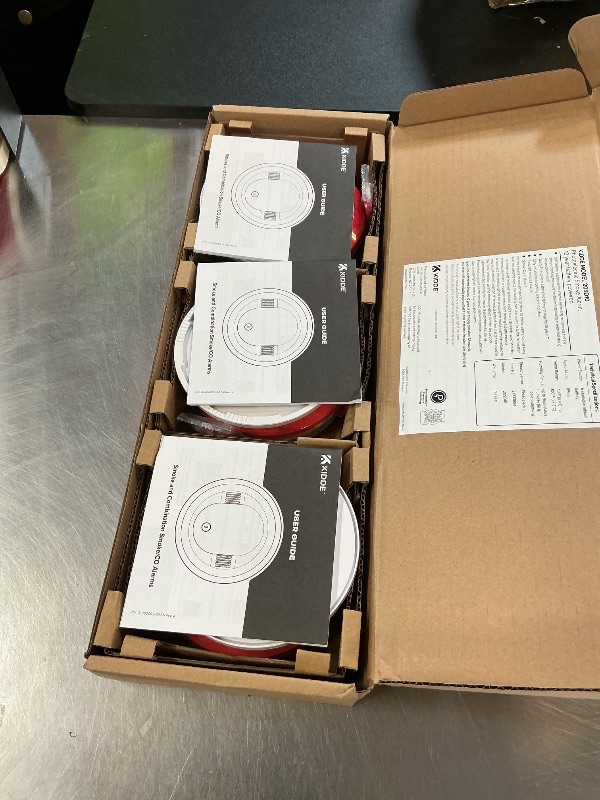 Photo 1 of Kidde Hardwired Smoke Detector for Home, 10-Year Battery Backup, Interconnectable, LED Notification, 3-Pack