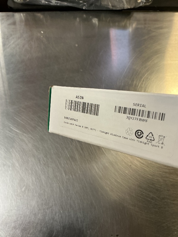 Photo 1 of Apple Watch Series 8 (GPS, 41MM) - Midnight Aluminum Case with Midnight Sport Band S/M (Renewed Premium)