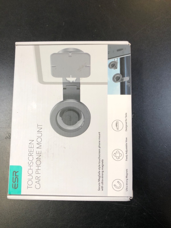Photo 1 of **SELLING FOR PARTS**ESR for MagSafe Car Mount, Car Phone Holder, Tesla Touchscreen Car Mount, Magnetic Phone Holder for Car, for iPhone 17/16/16e/15/14/13/12, S25, Pixel 10, Charging Not Supported(2 Metal Rings Included)