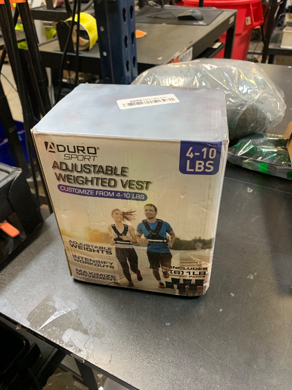 Photo 1 of "Aduro Sport Adjustable Weighted Vest Workout Equipment, 4lbs-10lbs Body Weight Vest for Men, Women, Kids"