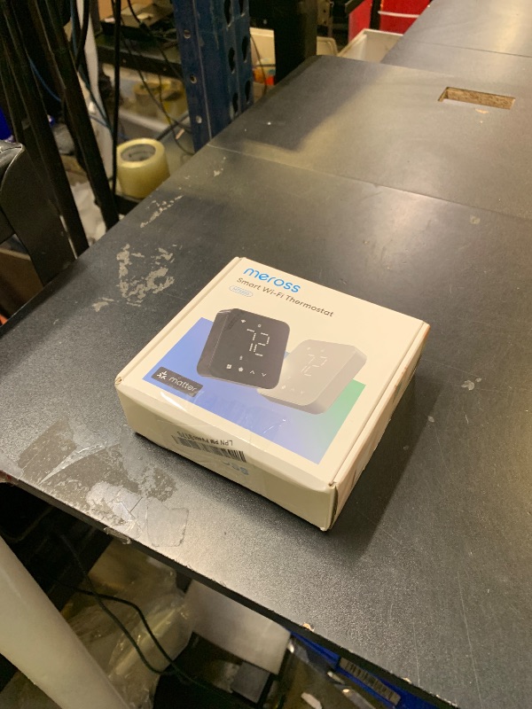 Photo 1 of meross Smart Thermostat for Home, WiFi Thermostat Works with Matter, Alexa, Apple Home, Google Assistant, App & Voice Control, 7x24h Scheduling, Energy Saving, C-Wire Required