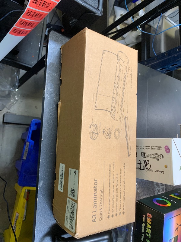 Photo 1 of Office Presentation Laminator Machine 11x17 with Laminating Sheet A3/A4/A5, 3/5 Mil Thermal Cold Laminating Machine 13 inch Wide, 60s Warm-Up Office Presentation Laminator Machine (Gray)