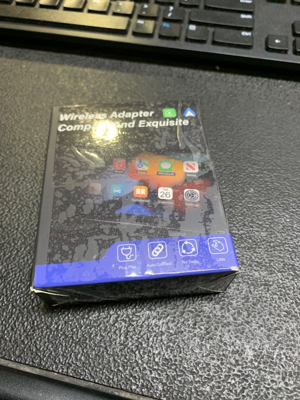 Photo 1 of 2026 Aimoon Mini Wireless CarPlay Adapter Upgrade Wired to Wireless for CarPlay & Android Auto Plug and Play Fast Auto-Reconnect Stable Control Zero Delay Car Play for iPhone iOS 10+ Android 11+