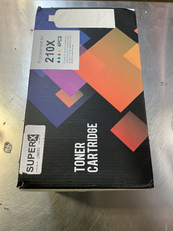 Photo 1 of 210X 210A Toner Cartridges 4 Pack Replacement for HP 210X 210A Compatible for HP Color Laserje Pro MFP 4301fdw Wireless MFP Pro 4301fdn 4201dw 4201dn Color Pro MFP 4301 4201 Series Printer (With Chip)