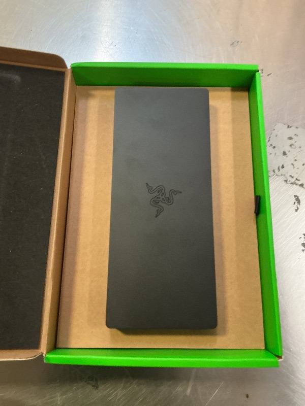 Photo 1 of Razer Thunderbolt 5 Dock Chroma: 11 Port Docking Station with M.2 SSD Slot - 120Gbps Transfer Speeds - 3X 4K Displays at 144 Hz on TB5/4 Laptops - 140W PD Charging - Active Cooling - TB Share - Black