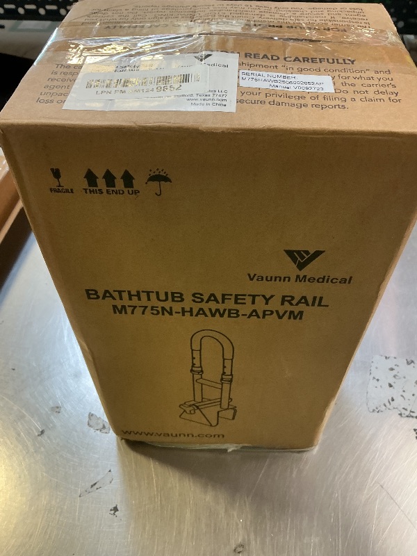 Photo 1 of Vaunn Medical Bathtub Handle Grab Bar and Safety Rails for Seniors, Height Adjustable Tub Handles