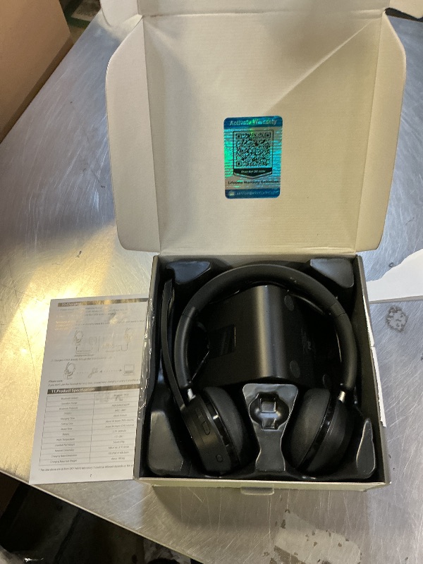 Photo 1 of (Upgraded Version) Wireless Headset, Bluetooth Headset with Noise Cancelling Microphone, Best Headphones with Mic Mute & USB Dongle for PC/Computer/Laptop/Cell Phones/Remote Work/Call Center