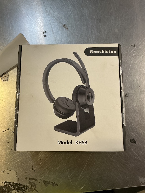 Photo 1 of (Upgraded Version) Wireless Headset, Bluetooth Headset with Noise Cancelling Microphone, Best Headphones with Mic Mute & USB Dongle for PC/Computer/Laptop/Cell Phones/Remote Work/Call Center