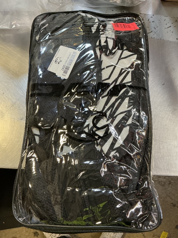 Photo 1 of J.A.G. Motorcycle Mesh Shirt for Men with CE Certified Protective Padded Armors | All Season Motorcycle Riding Shirt (US, Alpha, X-Large, Regular, Regular, Black White)