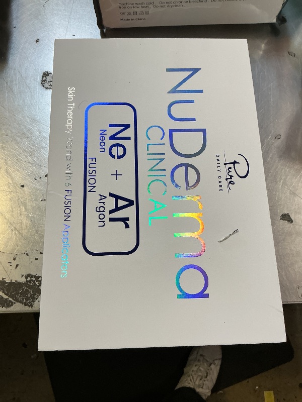 Photo 1 of Pure Daily Care NuDerma Clinical Portable Skin Therapy Wand, Machine with 6 Fusion Neon + Argon Wands – Anti Aging - Clarifying - Skin Tightening & Radiance - Wrinkle Reducing