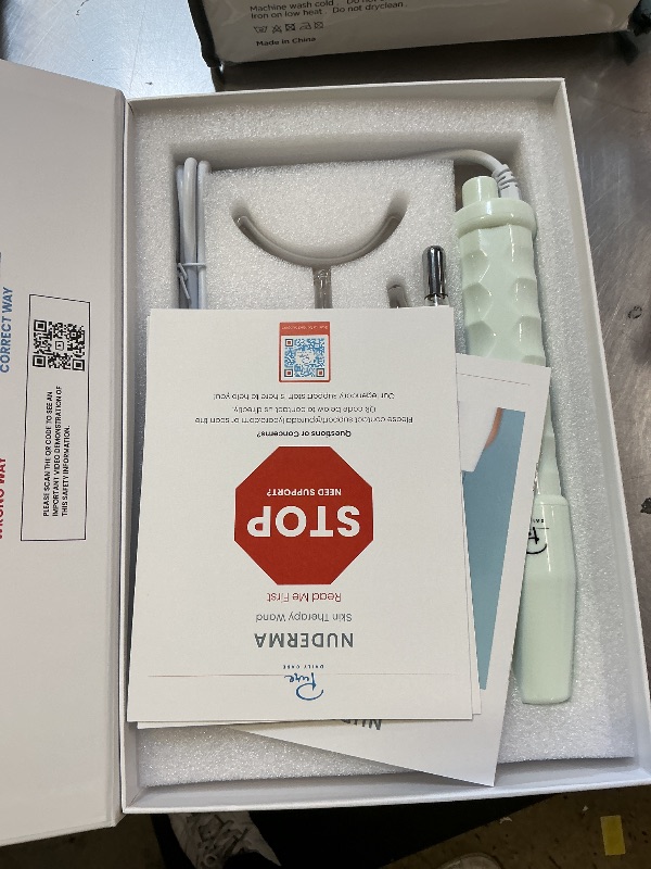 Photo 1 of Pure Daily Care NuDerma Clinical Portable Skin Therapy Wand, Machine with 6 Fusion Neon + Argon Wands – Anti Aging - Clarifying - Skin Tightening & Radiance - Wrinkle Reducing