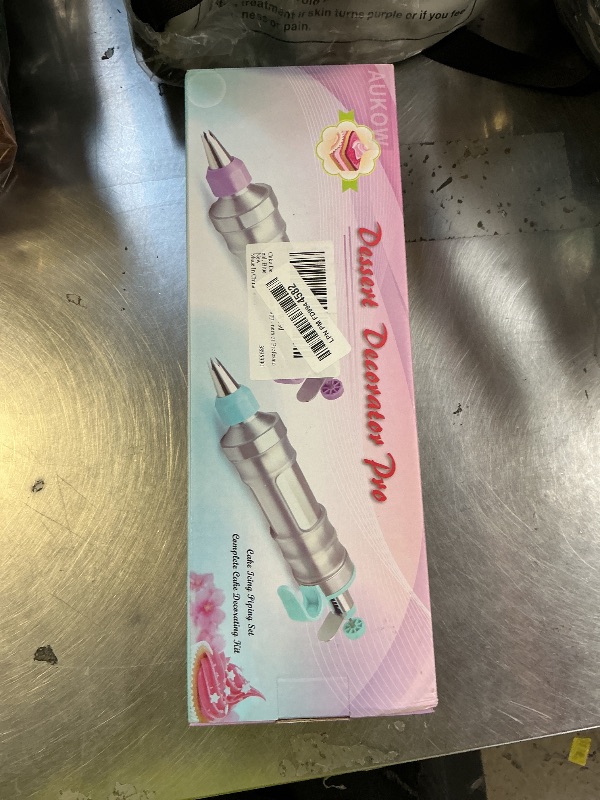 Photo 1 of Cake Decorating Tools Supplies Kit: 164pcs Baking Accessories, Dessert Piping Syringe and Icing Tips Set - Puffs Cupcake Frosting Piping Bakery Set for Adults Beginners or Professional, Blue