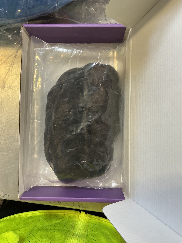 Photo 1 of ROSELOVER 8x10 Inch PU Thin Skin Toupee for Men - 0.03mm Human Hair Replacement System,Natural Look Hair Prosthesis Units for Men, Durable & Breathable Hairpiece,Light Brown