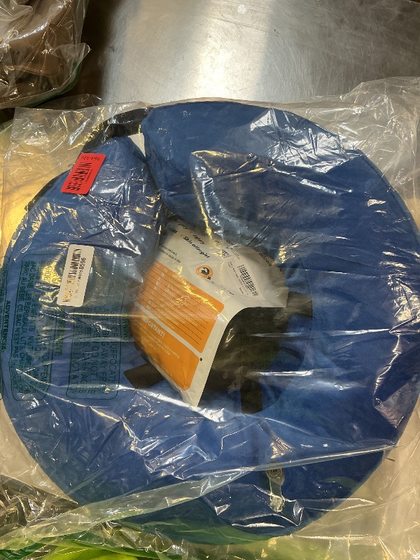 Photo 1 of BENCMATE Inflatable Dog Cone Collar Alternative, Soft Dog Cone for Small Medium Large Dogs and Cats, Neck Recovery ECollar Donut Collar After Surgery (XXLarge, Blue)