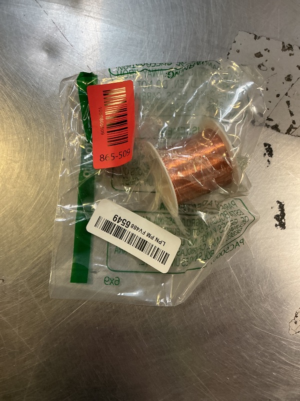 Photo 1 of 0.1mm Copper Wire, 50m Enameled Magnet Winding Wire High Temperature Resistance Craft Wire for Transformers Inductors?Random Scroll Color?