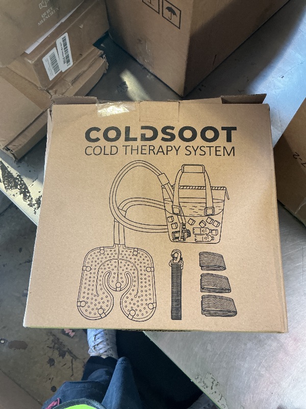 Photo 1 of COLDSOOT Cold Therapy Machine w/Timer, Compact and Portable Ice Machine for Knee After Surgery, Knee Replacement Recovery System, Cryotherapy Pain Relief w/Compression Pad for Shoulder, Hip and Ankle