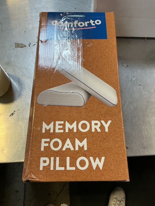 Photo 1 of COMFORTO Cooling Memory Foam Cervical Neck Pillow – Contour Orthopedic Pillow for Neck and Shoulder Pain – Ergonomic Cooling Pillow for Sleeping