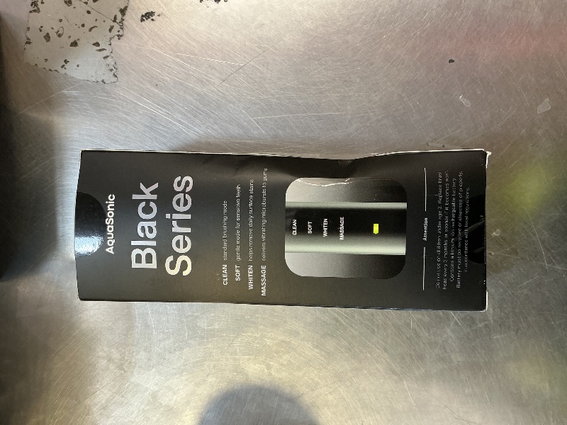 Photo 1 of Aquasonic Black Series Ultra Whitening Toothbrush – ADA Accepted Electric Toothbrush- 8 Brush Heads & Travel Case – 40,000 VPM Electric Motor & Wireless Charging - 4 Modes w Smart Timer