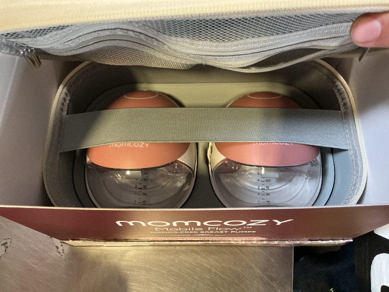 Photo 1 of Momcozy Wearable Breast Pump, Hands Free Upgraded Mobile Flow | M9, App Discreet Control with Personalized Multi-Modes & 15 Levels, Wearable Breast Pump 24mm, 2 Pack Cozy Red
