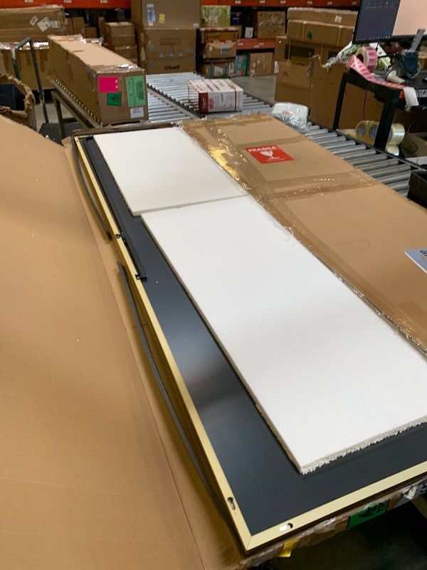 Photo 1 of Anpark Gold Rectangle Huge Oversized Mirror Full Length with Stand 41" x 81" Large Full Body Dressing Standing Floor Mirror for Bedroom Wall Mounted Mirror for Living Room Home Decor