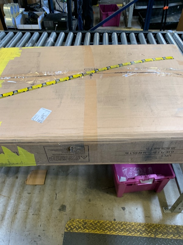 Photo 1 of MINOR DAMAGE-------SELLING FOR PARTS -----------------LIVELYGLOW Lighted Makeup Vanity Desk, 35.4“W x 15.7'”D x 54“H, White (with Lights and Mirror, Dimming Function, 2 Drawers and 1 Cabiniet, Open Shelves) by Boahaus