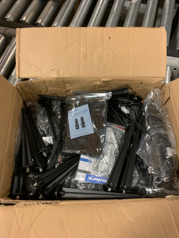 Photo 1 of SUNVIE 12-Pack Low Voltage Landscape Pathway Lights 3W Outdoor Landscape Lighting 3000K 12-24V LED Bollard Path Lights Wired CRI 90+ Aluminum Pathway Lighting for Walkway Yard Garden, ETL Listed Cord