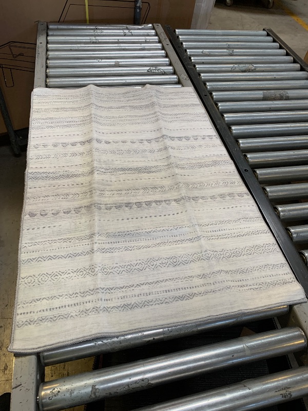 Photo 1 of   Area Rug Living Room Rugs - 7x9 Washable Large Soft Neutral Boho Moroccan Bohemian Farmhouse Rug Indoor Floor Carpet for Bedroom Under Dining Table Home Office Decor - Cream Brown