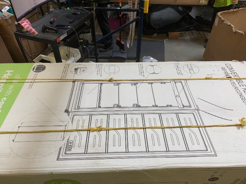 Photo 1 of Hamilton Beach HBFRF6892-WHITE HBFRF6892 Upright Convertible Fridge/Freezer-Reversible Door-Removable Glass Shelves-Adjustable Controls-6.8 cu ft, White