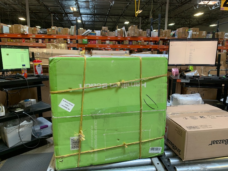 Photo 1 of Hamilton Beach HBFRF6892-WHITE HBFRF6892 Upright Convertible Fridge/Freezer-Reversible Door-Removable Glass Shelves-Adjustable Controls-6.8 cu ft, White