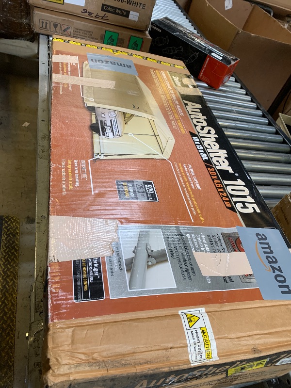 Photo 1 of 10x20ft Heavy Duty Carport, Reinforced Frame, Weatherproof Canopy with Roll-up Ventilated Windows & Sidewalls, Easy Assembly Portable Car Shelter for Garage/Storage/Party