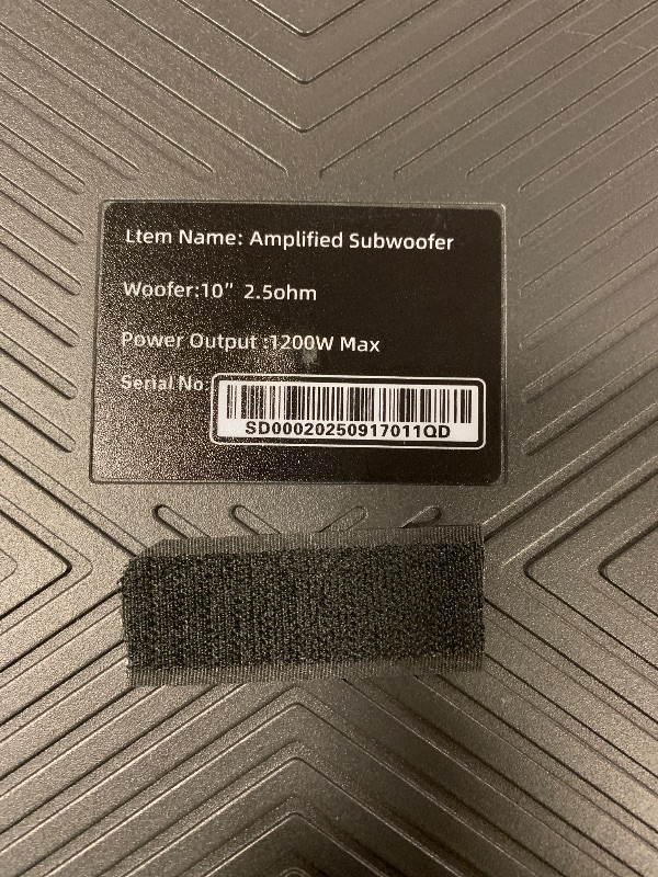 Photo 1 of 10In 800W Slim Under Seat Powered Car Subwoofer, Car Truck Audio Sub with LED Atmosphere Light, Heat Dissipation Powerful Bass, Enhanced Sound Experience