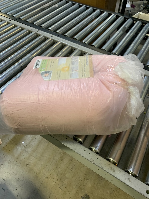 Photo 1 of 1 MIDDLE ONE Body Pillow, Bolster Pillow with Removable Velour Cover, Long Round Roll Cylinder Pillow for Bed, 35" x 7.87", Pink