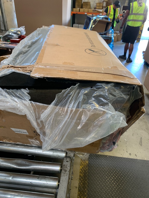 Photo 1 of DWVO 55" Convertible Sofa Bed, 3-in-1 Sleeper Sofa with Pull-Out Bed, Linen Futon Couch with Adjustable Backrest and Side Pocket, Modern Loveseat for Living Room Apartment, Grey