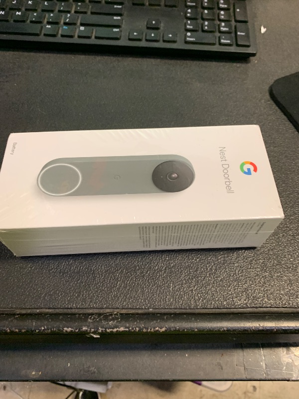 Photo 1 of Google Nest Doorbell (Wired, 3rd Gen) - 2K Video and Gemini, Live View, Night Vision, 2-Way Audio - Works with Google Home - 2025 Model - Hazel