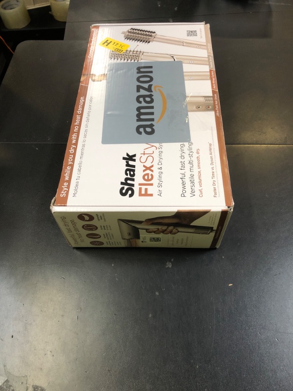 Photo 1 of Shark FlexStyle Air Styling & Drying System, Powerful Hair Dryer Brush & Multi-Styler with Auto-Wrap Curlers, Paddle Brush, Oval Brush, Concentrator Attachment, Stone, HD430