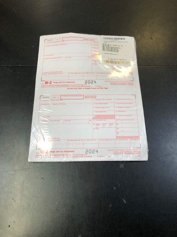 Photo 1 of 1099 NEC Forms 2025 with Envelopes, 25 2025 1099 NEC Tax Forms, 4 Part Kit, with 3 1096 Included with 25 Self Seal Envelopes