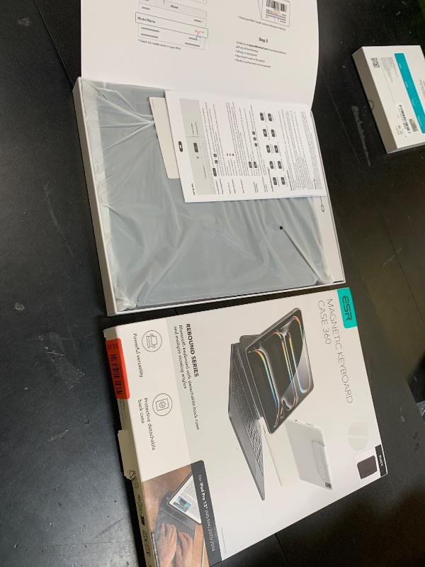 Photo 1 of ESR iPad Pro 13 Inch Case with Keyboard (M5/M4, 2025/2024), iPad Pro 13 Keyboard Case with Easy-Set Magnetic Stand, Portrait/Raised Modes for iPad Pro 13, Removable, Rebound 360 Series, Black