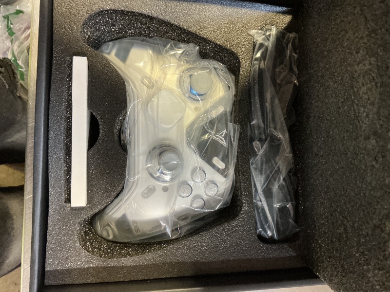 Photo 1 of FLYDIGI Apex 5 PC Controller, Forceflex Joystick 2.0, ForceAdapt Triggers, 3ms Ultra-Low Latency, RGB Light Bar, Full-Color LCD Display,1500mAh Battery PC/NS/Android/TV