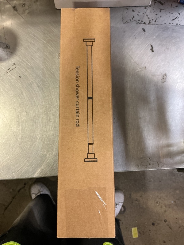 Photo 1 of Ausemku Shower Curtain Rod 32-80 Inch Adjustable - 1 Inch Diameter Heavy Duty No drill Spring Tension Shower Rod, Non-Slip Rustproof Telescopic Rod for Bathroom, Black