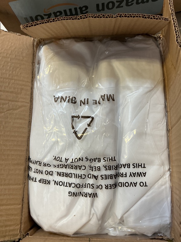 Photo 1 of CLAETF 10x10 Canopy Replacement Top for Pop Up Canopy Tent - 4 Drainage Holes?10x10ft Canopy top Suitable for Most of The Standard Canopy(top only, White)