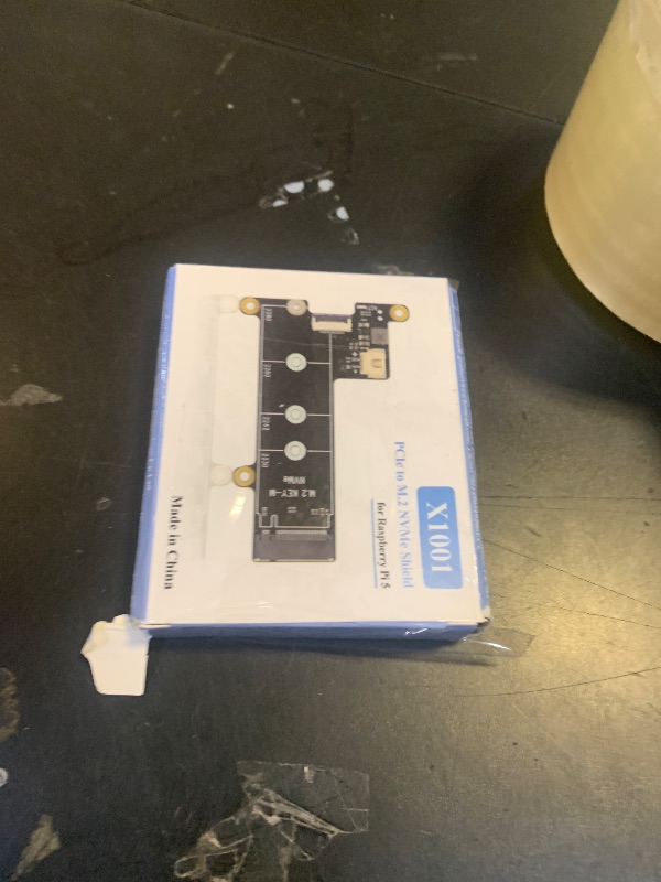 Photo 1 of Geekworm X1001 PCIe to M.2 HAT Key-M NVMe SSD PIP PCIe Peripheral Board for Raspberry Pi 5 Support M.2 2230/2242/2260/2280 SSD