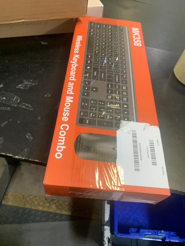 Photo 1 of Wireless Keyboard and Mouse Combo, Full Size Keyboard and Mouse, Long Battery Life, Optical Mouse, 2.4G Lag-Free Cordless Mice Keyboard Set Ultra Slim Design for Computer, Laptop, PC, Mac, Windows