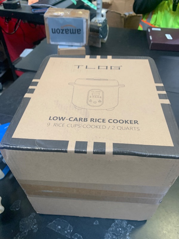 Photo 1 of TLOG Low Carb Rice Cooker 2L(8 Cups Cooked), Low Sugar Healthy Rice Maker with 304 Stainless Steel Steamer Basket, 5 Cooking Presets, 24H Timer & Keep Warm Function