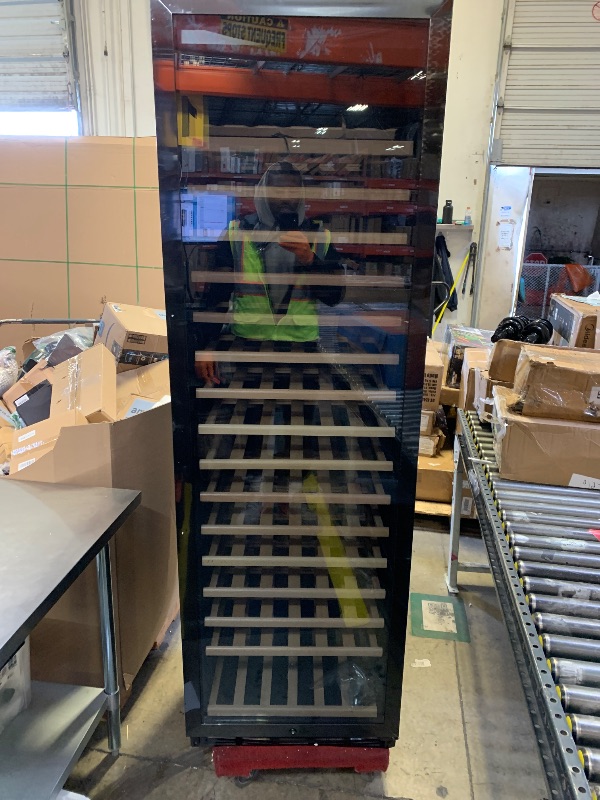 Photo 1 of Velivi Upgraded 24 Inch Wine Cooler Refrigerator, 190 Bottles Wine Fridge with Professional Temperature Control System, Freestanding or Built-in installation, Quiet Operation