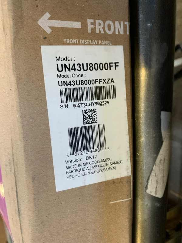 Photo 1 of Samsung 43-Inch Class Crystal UHD U8000F 4K Smart TV (2025 Model) Endless Free Content, Crystal Processor 4K, MetalStream Design, Knox Security, Alexa Built-in